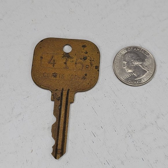 Vintage Curtis Hotel Room Key 416 CO-91 - Picture 5 of 8